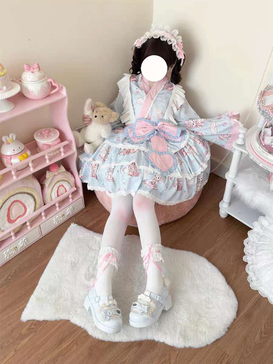 ππ° "Sweet Sakura Picnic" β Kimono Lolita Dress π°π